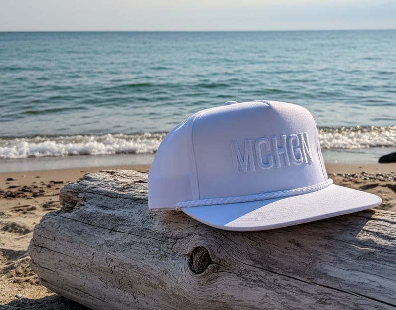 Load image into Gallery viewer, mi State of Mind adjustable cap White MCHGN Cap - Tonal
