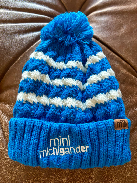 mi State of Mind beanie Blue/White / S (6-12 Months) Mini Michigander Beanies