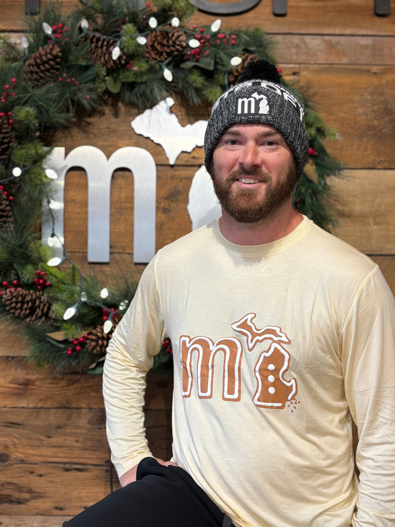 Load image into Gallery viewer, mi State of Mind Christmas shirt Cream / XS mi Bamboo Christmas Shirt

