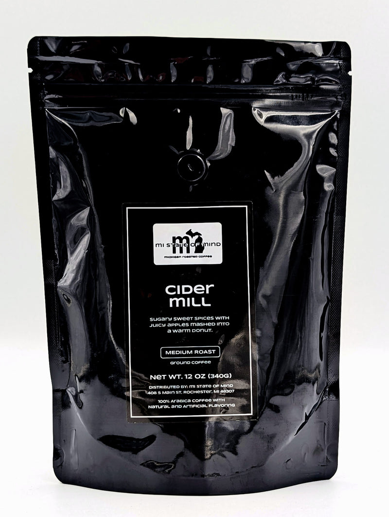 Load image into Gallery viewer, mi State of Mind coffee Cider Mill (Medium Roast) 12oz mi Ground Coffee
