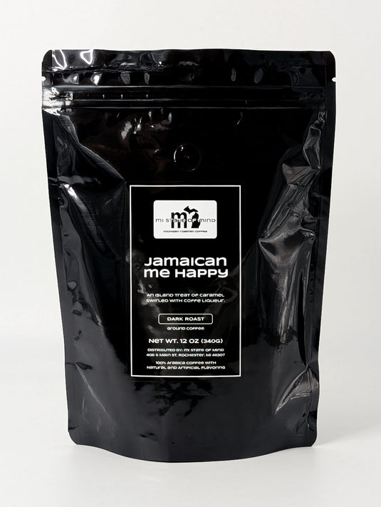 mi State of Mind coffee Jamaican Me Happy (Dark Roast) 12oz mi Ground Coffee