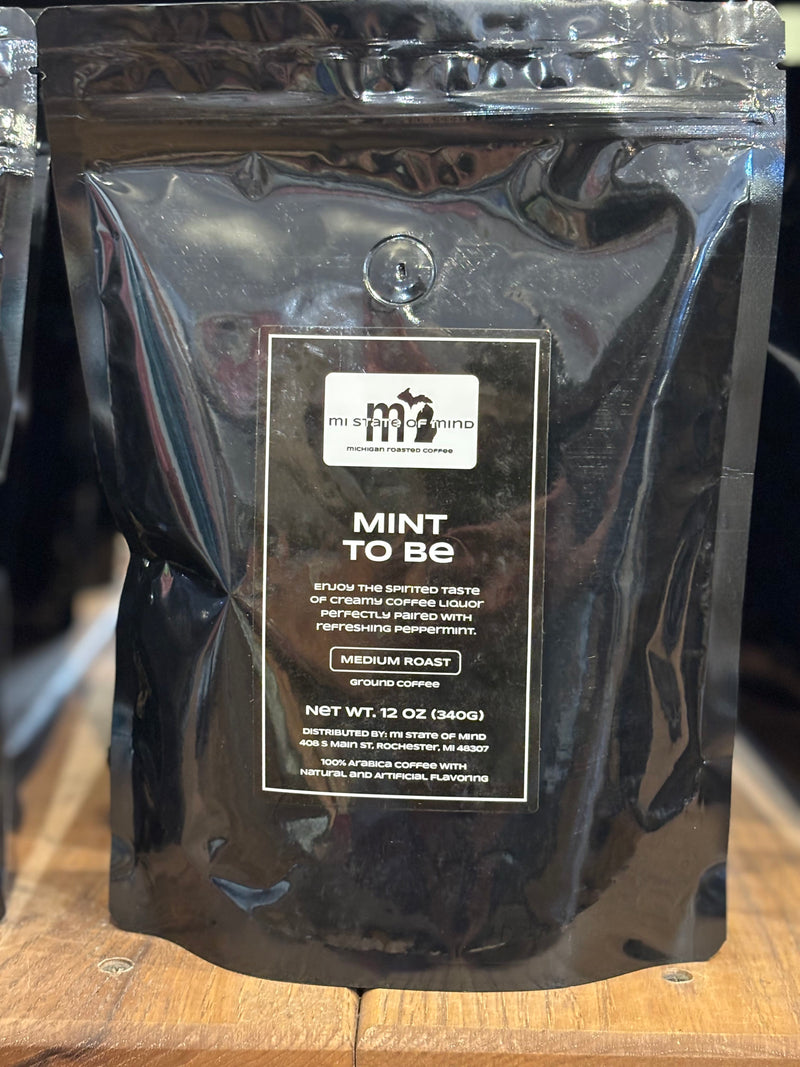 Load image into Gallery viewer, mi State of Mind coffee Mint to Be (Medium Roast) 12oz mi Ground Coffee
