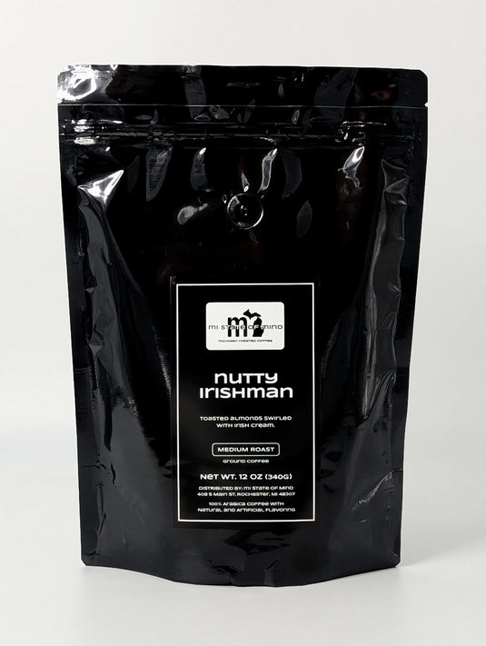 mi State of Mind coffee Nutty Irishman (Medium Roast) 12oz mi Ground Coffee