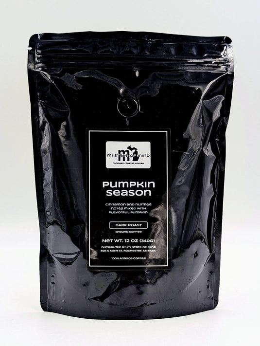 mi State of Mind coffee Pumpkin Season (Dark Roast) 12oz mi Ground Coffee