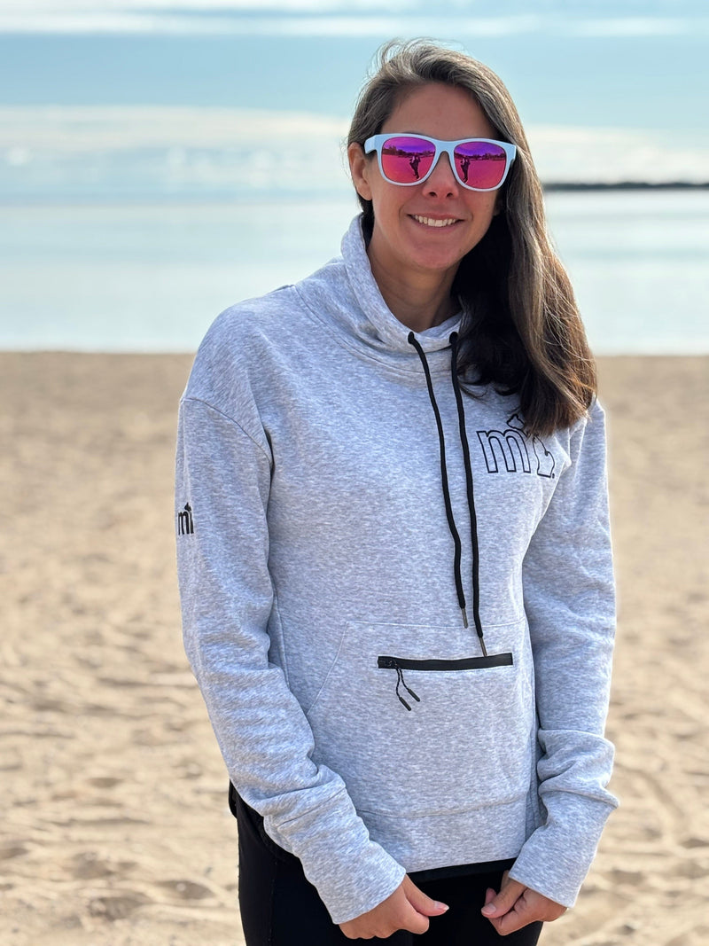Load image into Gallery viewer, mi State of Mind cowl neck hoodie mi Cowl Neck Long Pullover

