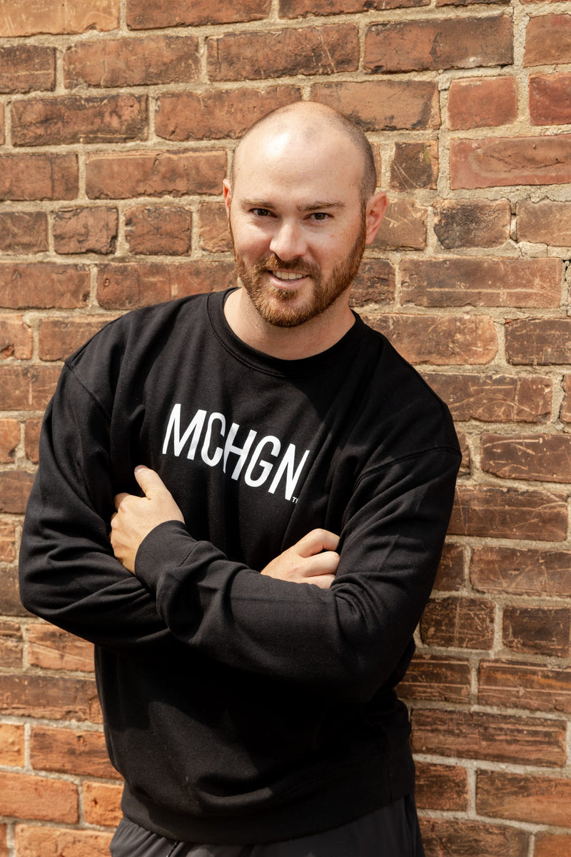 Load image into Gallery viewer, mi State of Mind crewneck sweatshirt L MCHGN Crew - MDNGHT
