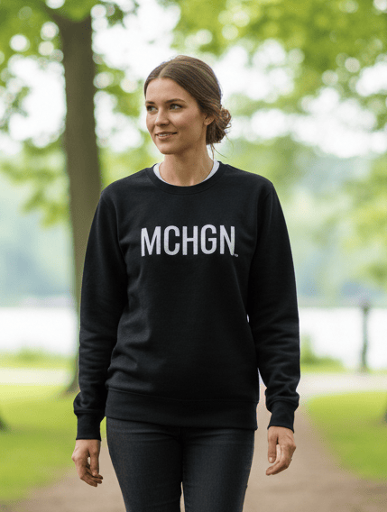 Load image into Gallery viewer, mi State of Mind crewneck sweatshirt MCHGN Crew - MDNGHT

