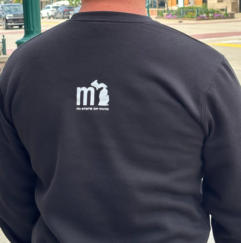 Load image into Gallery viewer, mi State of Mind crewneck sweatshirt MCHGN Crew - MDNGHT
