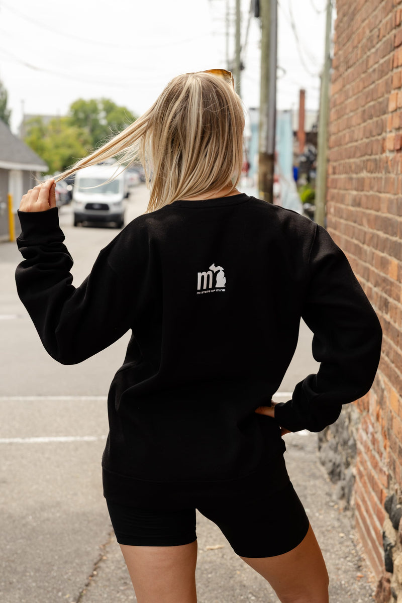 Load image into Gallery viewer, mi State of Mind crewneck sweatshirt MCHGN Crew - MDNGHT
