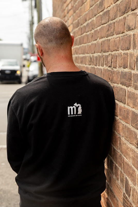 mi State of Mind crewneck sweatshirt MCHGN Crew - MDNGHT