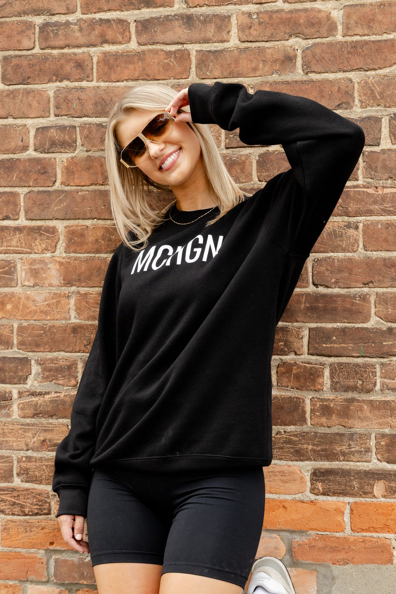Load image into Gallery viewer, mi State of Mind crewneck sweatshirt S MCHGN Crew - MDNGHT
