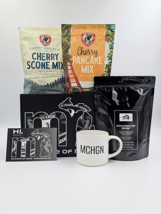 mi State of Mind gift box White A Michigan Morning Box