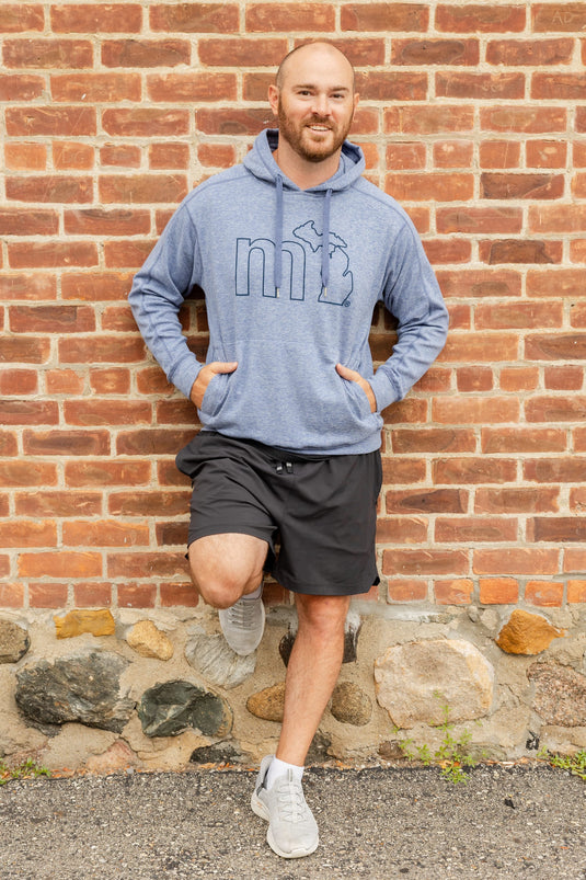 mi State of Mind Hoodie Heather Blue / S mi Elevation Hoodie