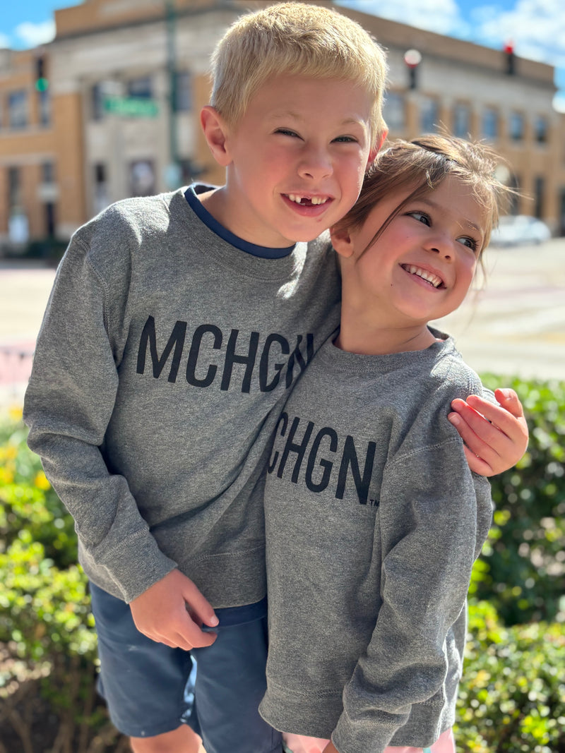 Load image into Gallery viewer, mi State of Mind kids sweatshirt MCHGN - Kids Crew
