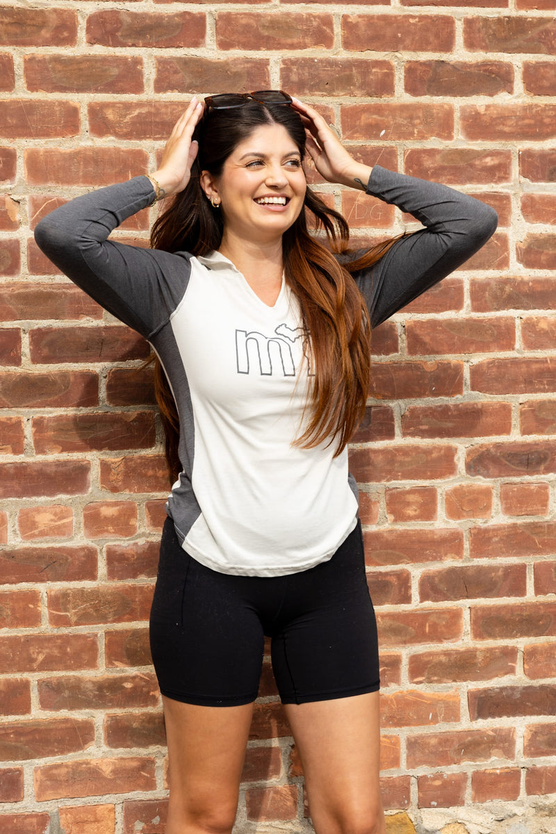 Load image into Gallery viewer, mi State of Mind Light Hoodie mi Womens Gameday Hoodie
