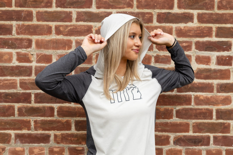 Load image into Gallery viewer, mi State of Mind Light Hoodie XS mi Womens Gameday Hoodie

