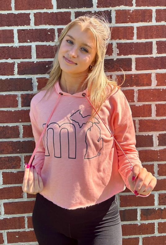 mi State of Mind mi Crop Hoodie