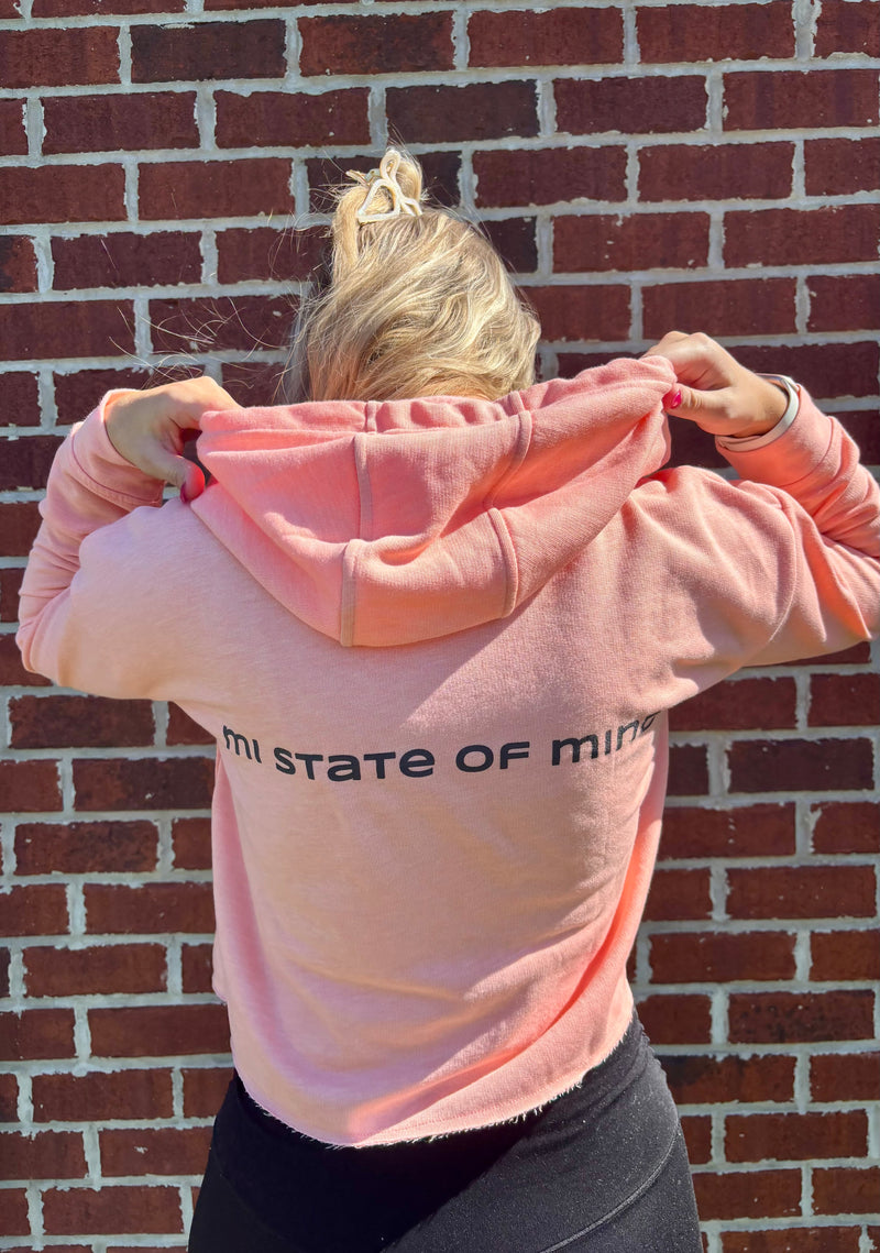 Load image into Gallery viewer, mi State of Mind mi Crop Hoodie
