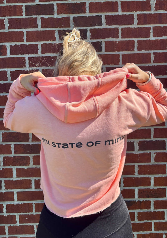 mi State of Mind mi Crop Hoodie