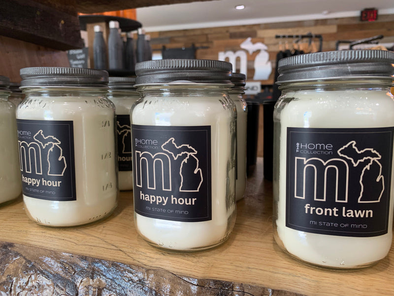 Load image into Gallery viewer, mi State of Mind mi Mason Jar “Home” Candles
