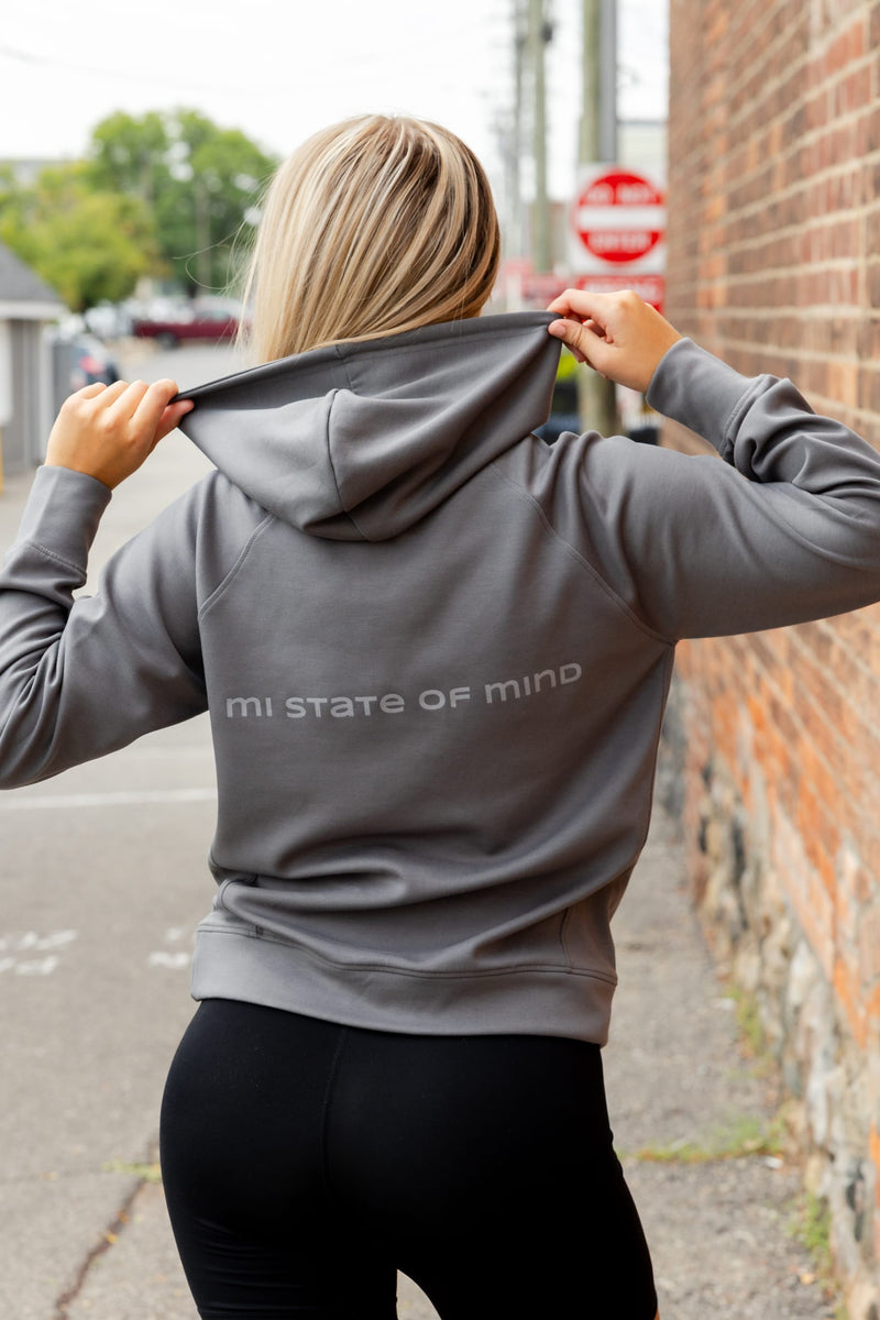 Load image into Gallery viewer, mi State of Mind mi Women’s Summit Hoodie
