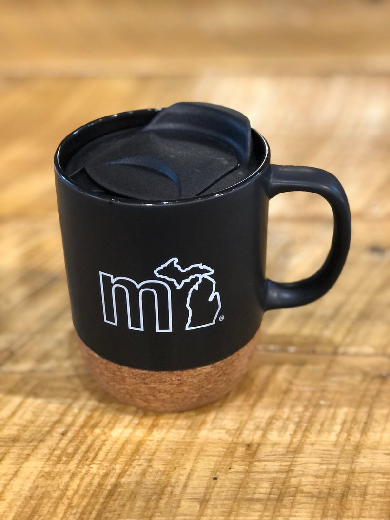 Load image into Gallery viewer, mi State of Mind Mug mi Desktop Mug w/ Lid (14oz.)
