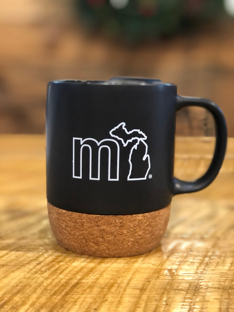 Load image into Gallery viewer, mi State of Mind Mug mi Desktop Mug w/ Lid (14oz.)
