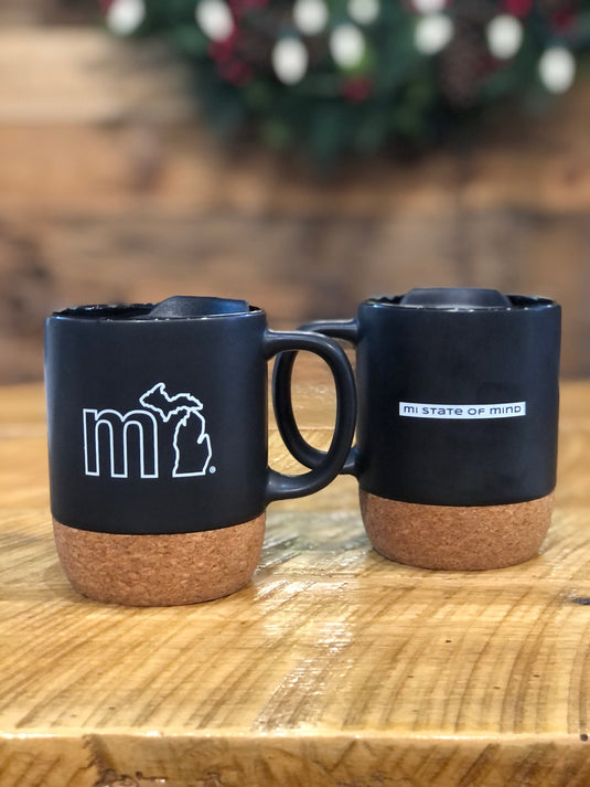 mi State of Mind Mug mi Desktop Mug w/ Lid (14oz.)