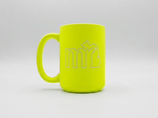 mi State of Mind Mug Shock Yellow mi Megawatt Mug - 15 oz.