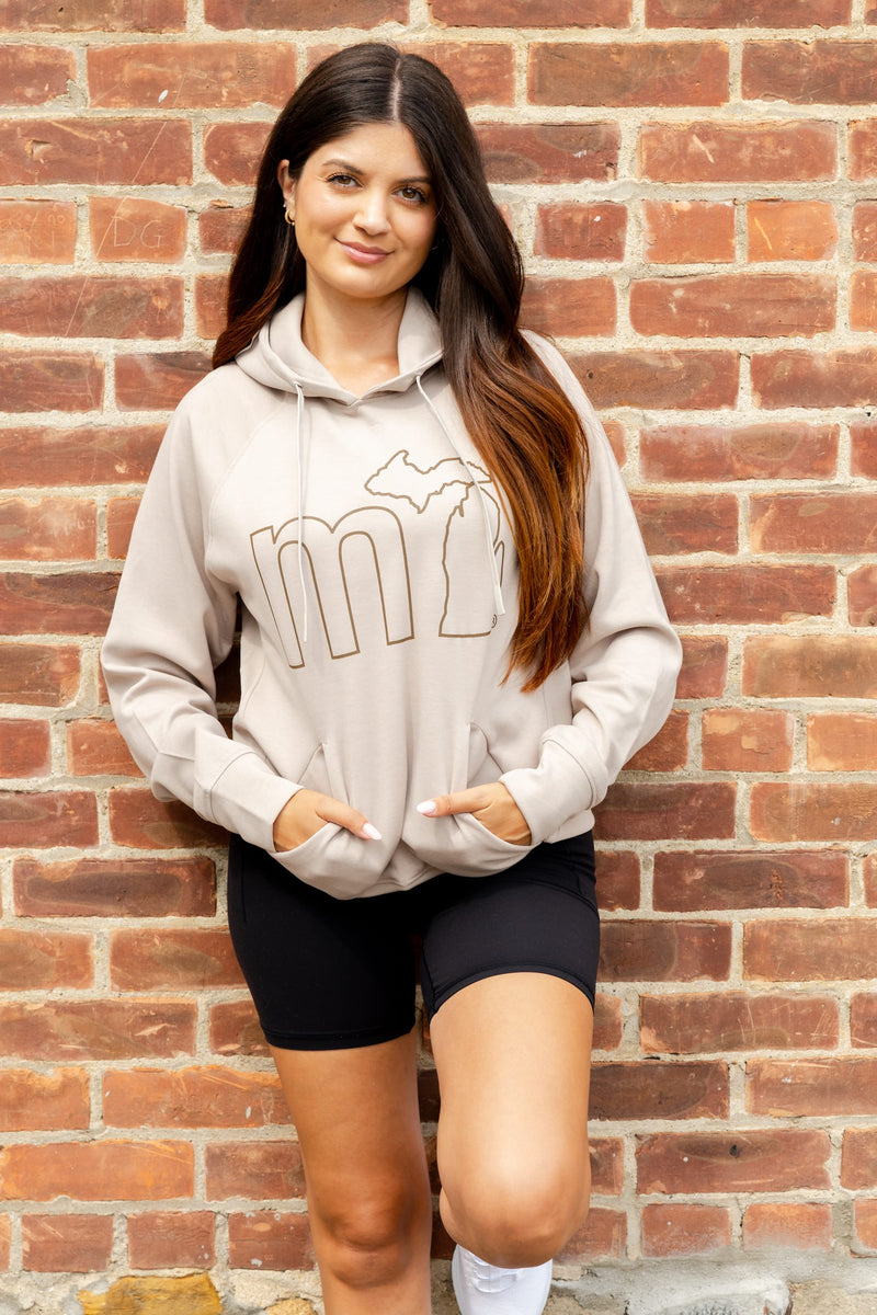 Load image into Gallery viewer, mi State of Mind Oatmeal / S mi Summit Hoodie
