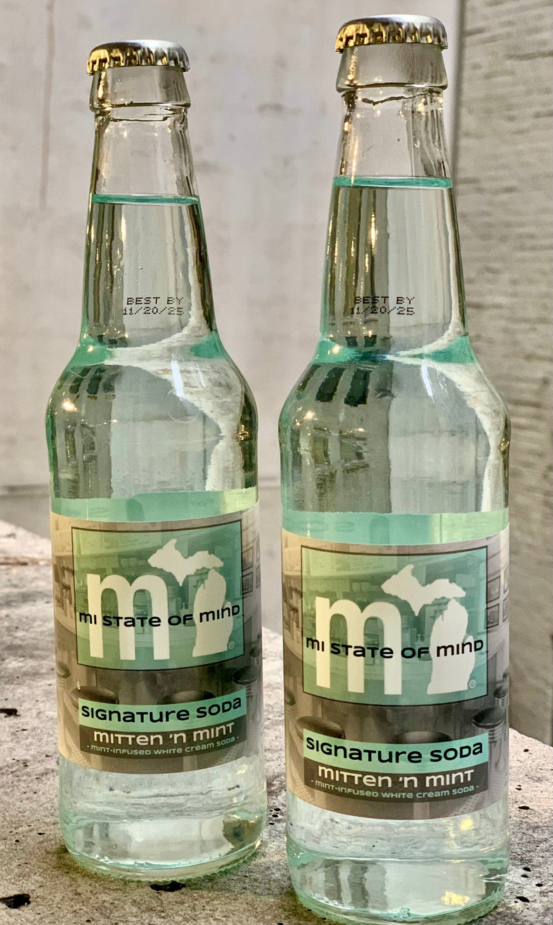 Load image into Gallery viewer, mi State of Mind Pop 6 Mitten ‘n Mint "mi" Craft Sodas - Six-Packs
