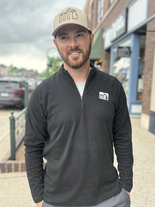 mi State of Mind quarter zip pullover Black / Small mi Comfort Flex Quarter-Zip