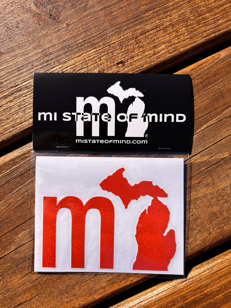 Load image into Gallery viewer, mi State of Mind Sticker Burnt Orange THE “mi” Sticker

