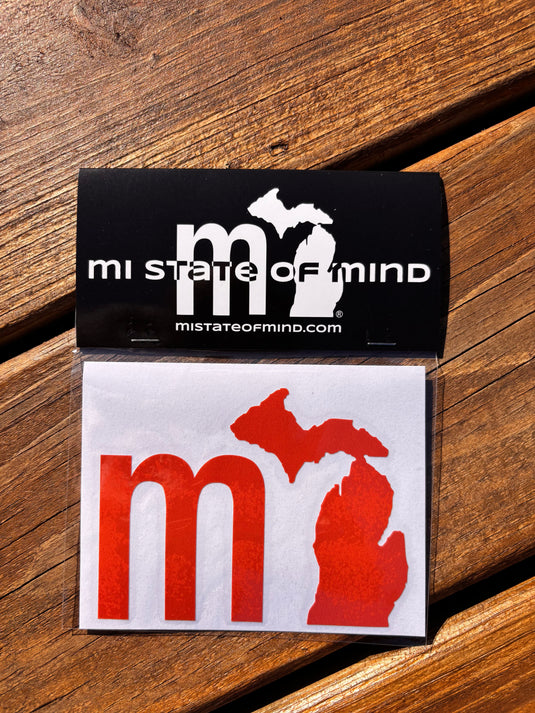 mi State of Mind Sticker Burnt Orange THE “mi” Sticker