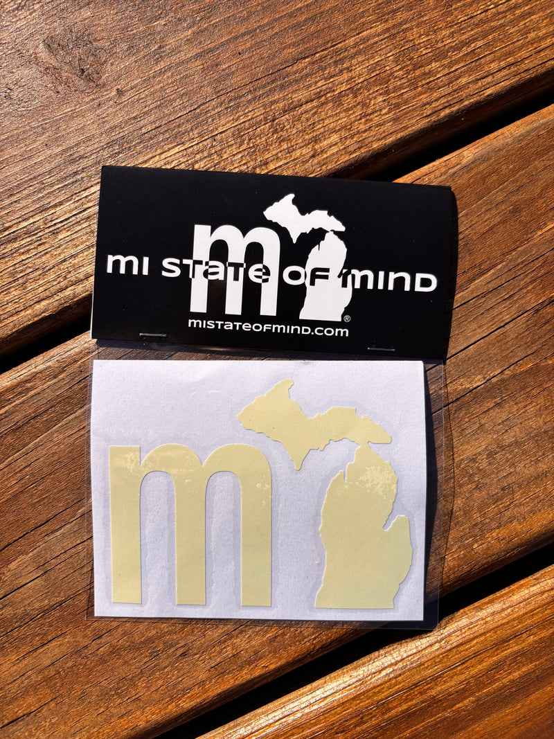 Load image into Gallery viewer, mi State of Mind Sticker Electric Yellow THE “mi” Sticker
