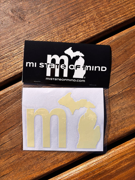 mi State of Mind Sticker Electric Yellow THE “mi” Sticker