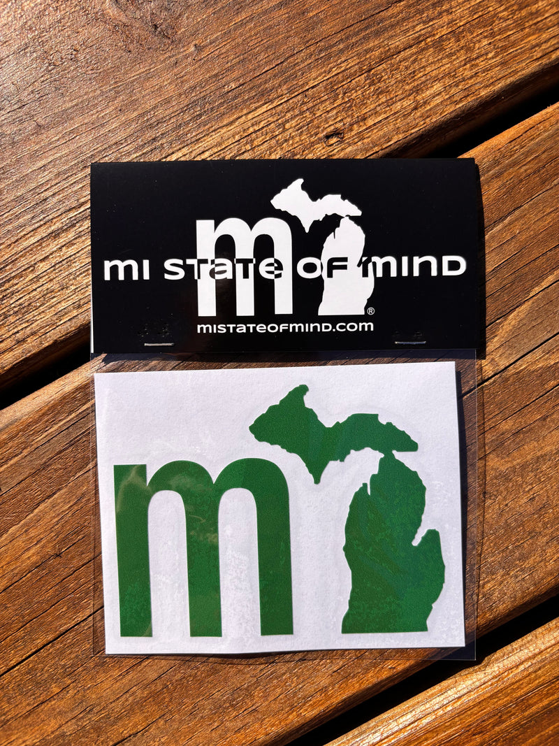 Load image into Gallery viewer, mi State of Mind Sticker Evergreen THE “mi” Sticker
