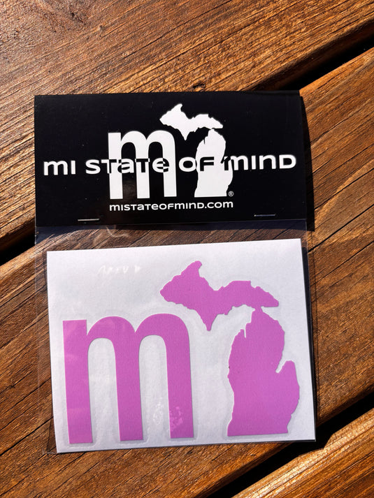 mi State of Mind Sticker Light Purple THE “mi” Sticker