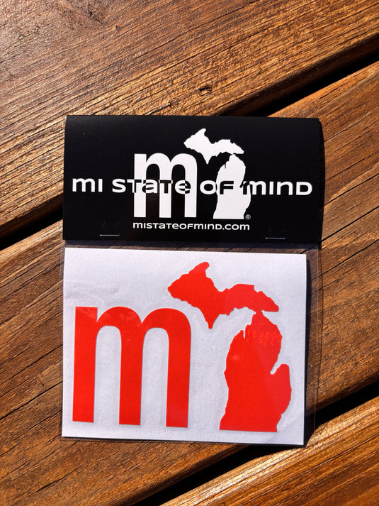 mi State of Mind Sticker Orange THE “mi” Sticker