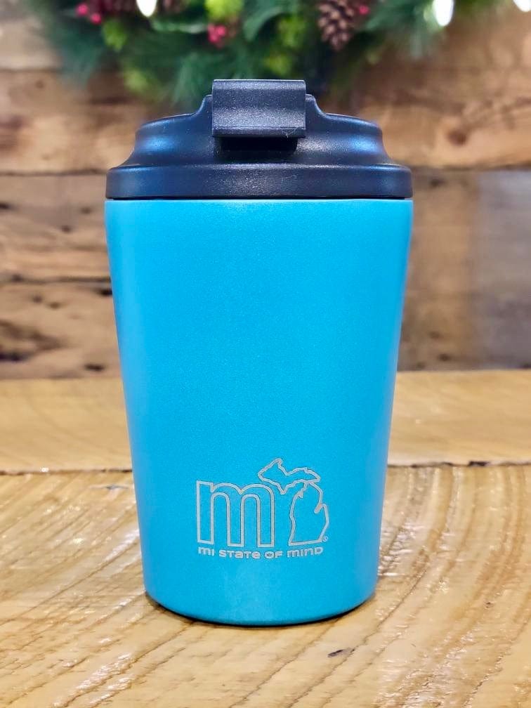 Load image into Gallery viewer, mi State of Mind thermos Blue mi Joe-on-the-Go Cup (12oz)
