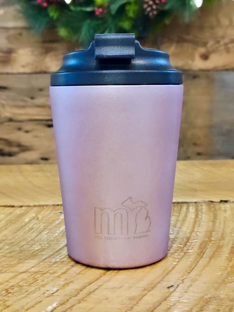 Load image into Gallery viewer, mi State of Mind thermos Pink mi Joe-on-the-Go Cup (12oz)
