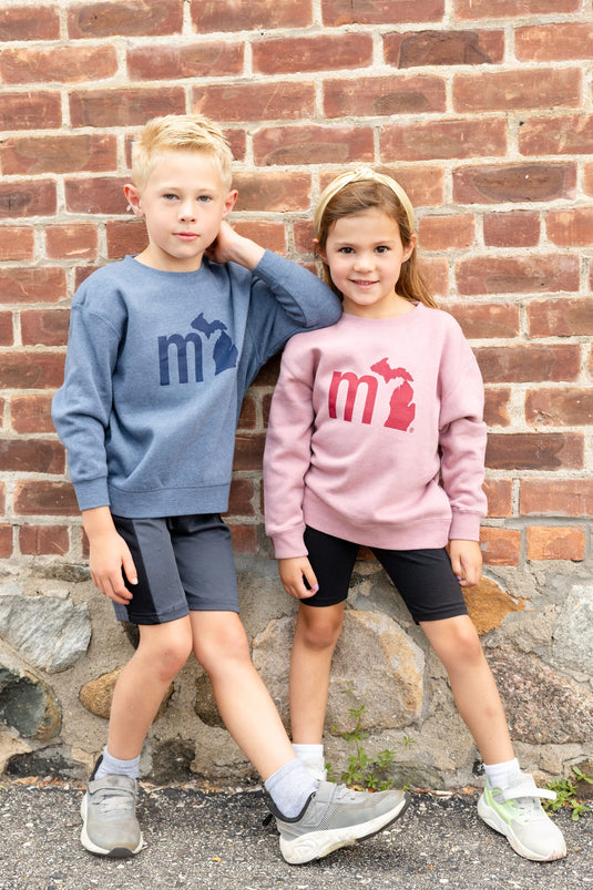 mi State of Mind toddler crewneck mi Toddler Crewneck Sweatshirt