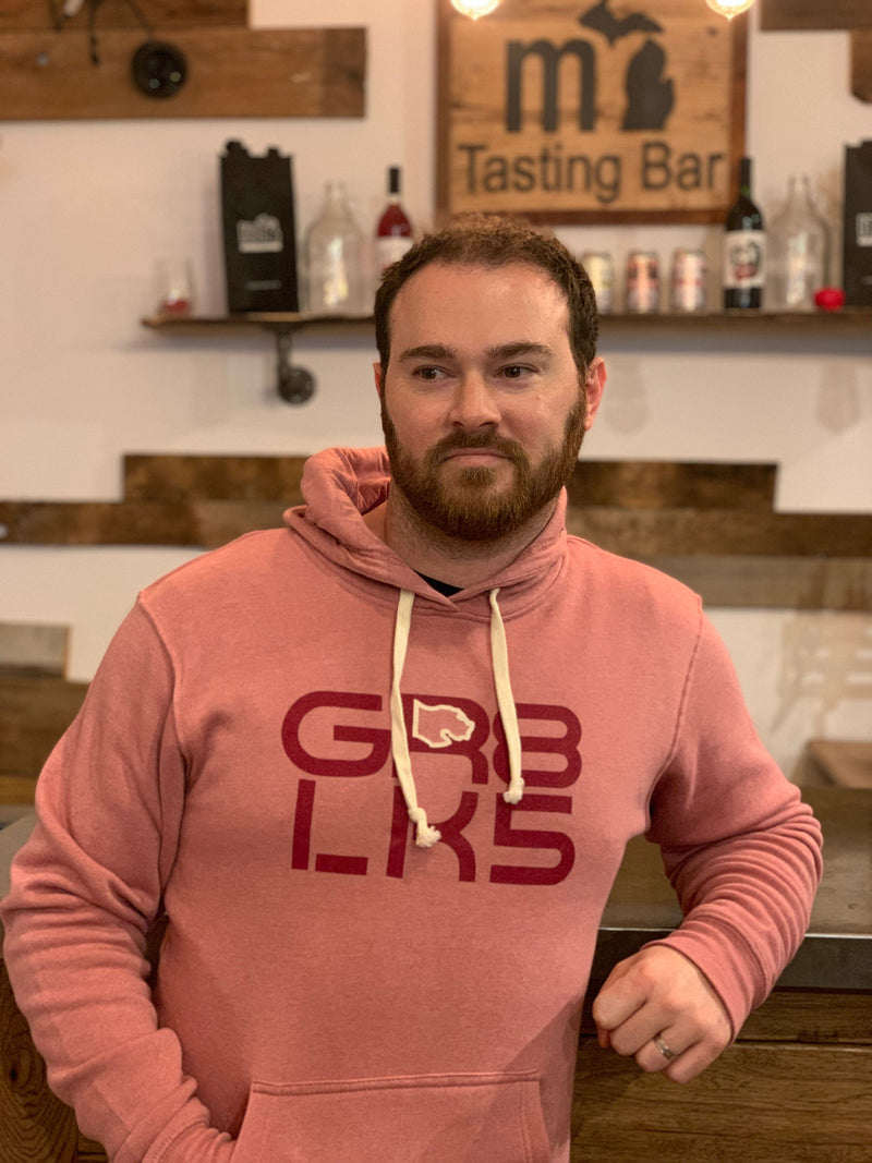 Load image into Gallery viewer, mi State of Mind Hoodie GR8 LK5 Tri-Blend Dusty Rose Hoodie
