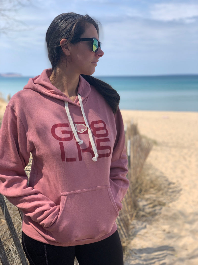 Load image into Gallery viewer, mi State of Mind Hoodie GR8 LK5 Tri-Blend Dusty Rose Hoodie
