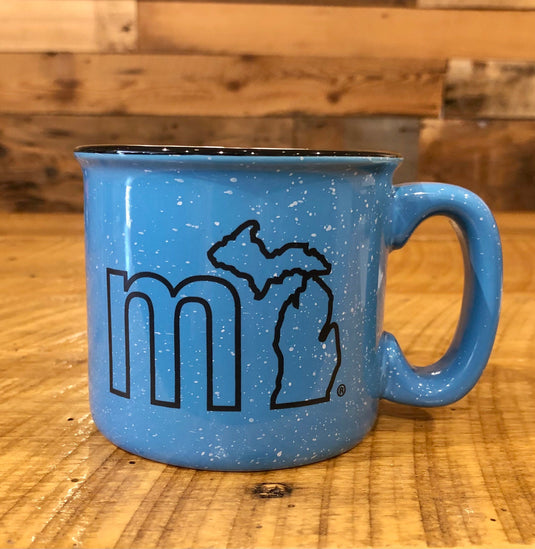 mi State of Mind Mug Blue mi Campfire Mug