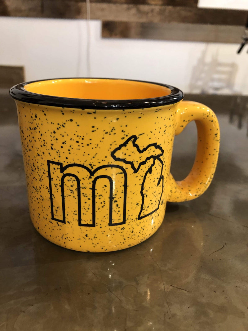Load image into Gallery viewer, mi State of Mind Mug Yellow mi Campfire Mug
